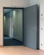 Inside installed steel door set